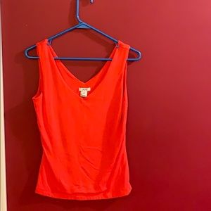 Bright orange tank top